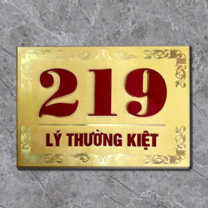 Biển Số Nhà Đẹp Bằng Đồng