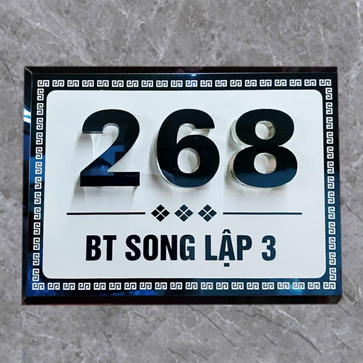 Biển số nhà biệt thự, villa đẹp BT04 Biển số nhà biệt thự, villa đẹp BT04
