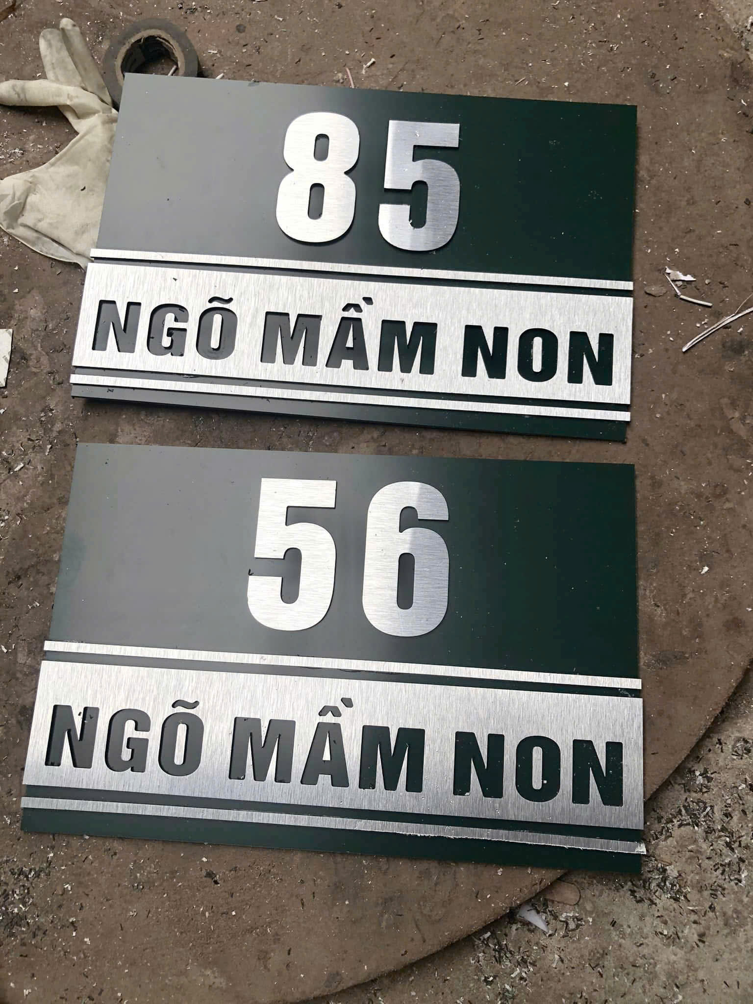 Biển số nhà alu dán nổi