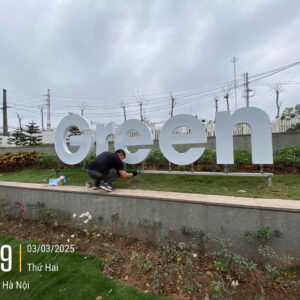 Chữ inox sơn tĩnh điện