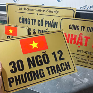 Biển Số Nhà Mica In UV - Lấy Trong Ngày - Best Seller