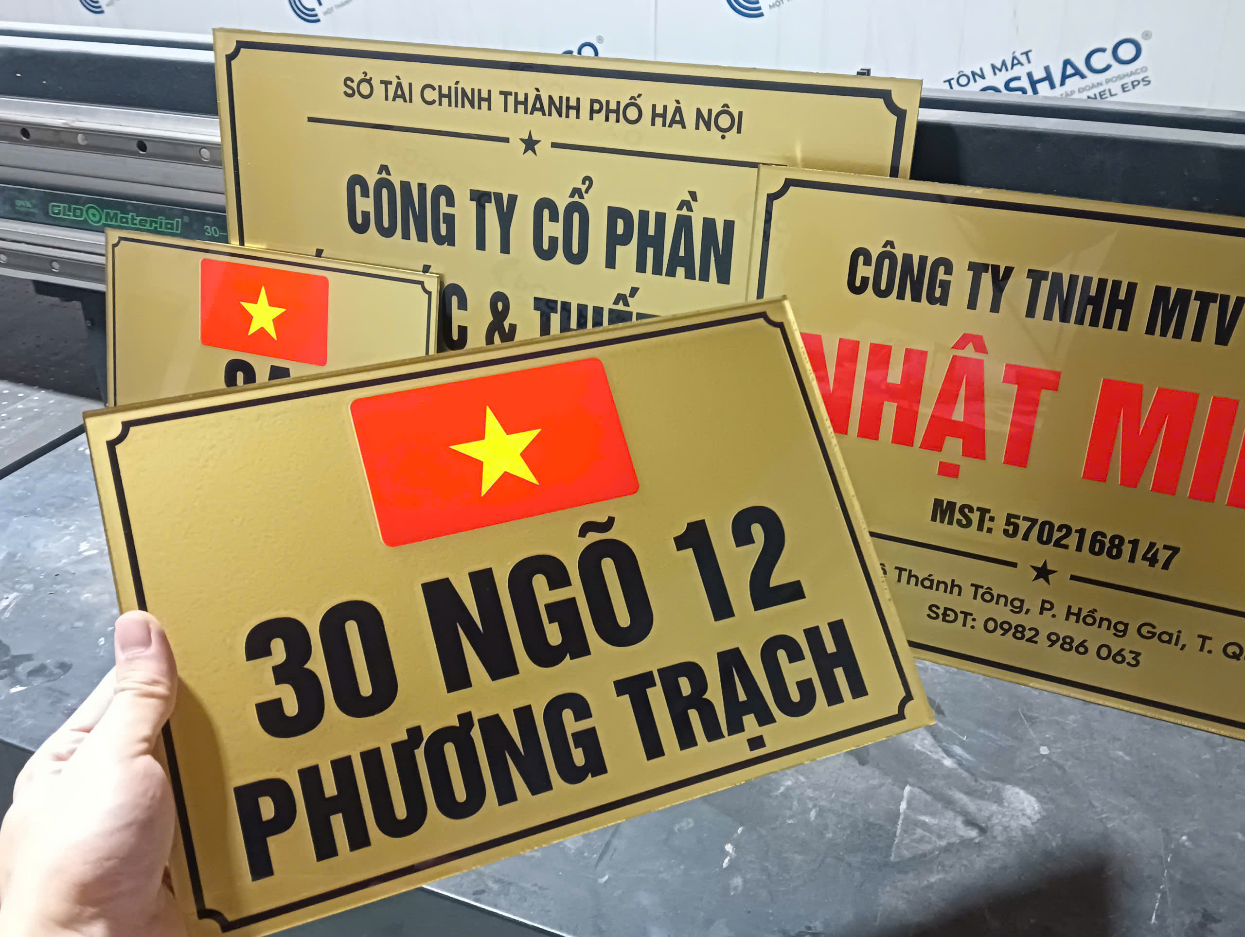 Biển Số Nhà Mica In UV - Lấy Trong Ngày - Best Seller