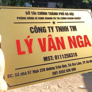 Biển Công Ty Mica In UV Gọn Nhẹ Biển Công Ty Mica In UV Gọn Nhẹ